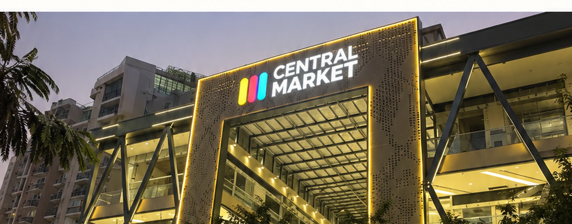Central Market Noida signage